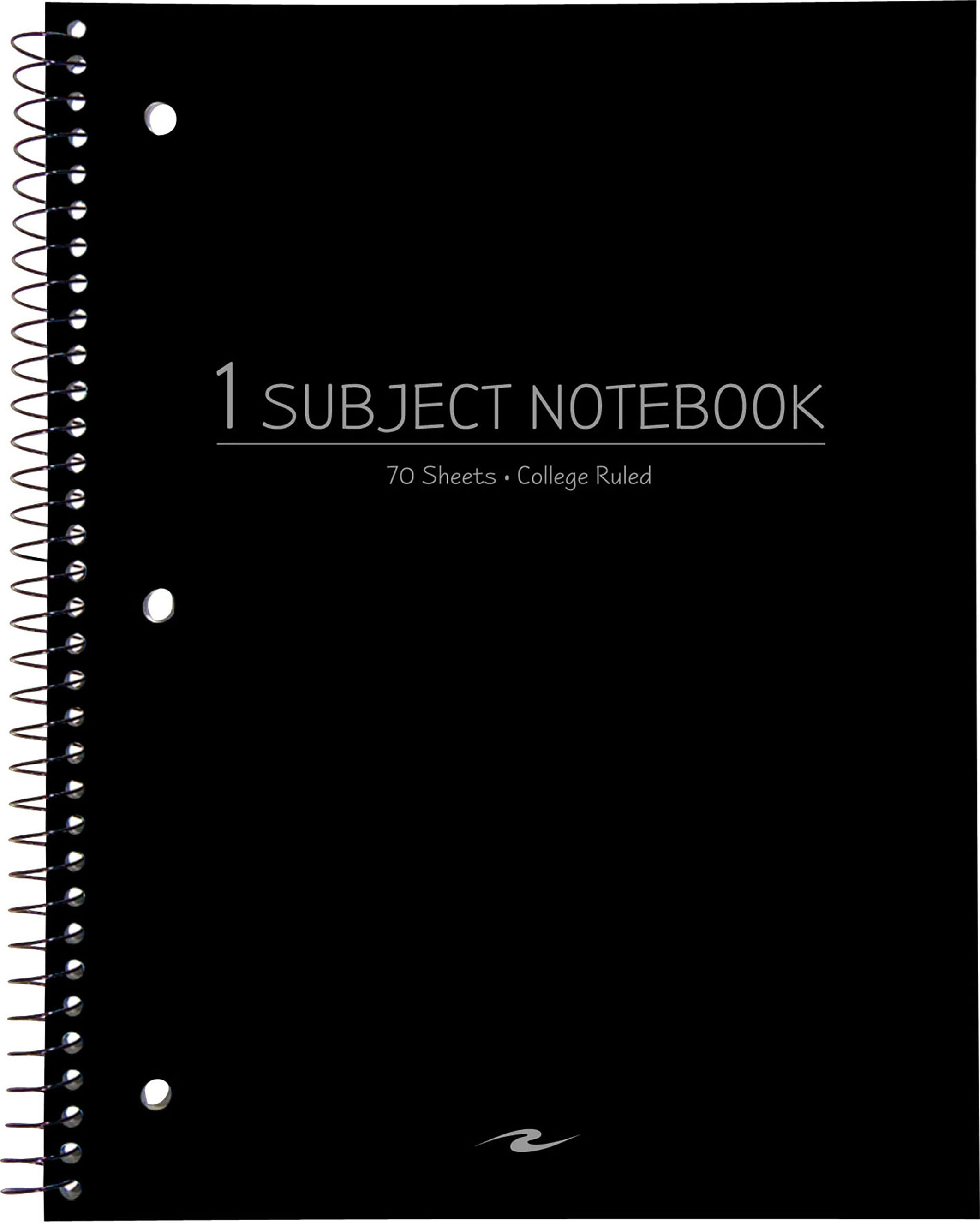 NOTEBOOK 10.5x8 70SH 1 SUB BLACK