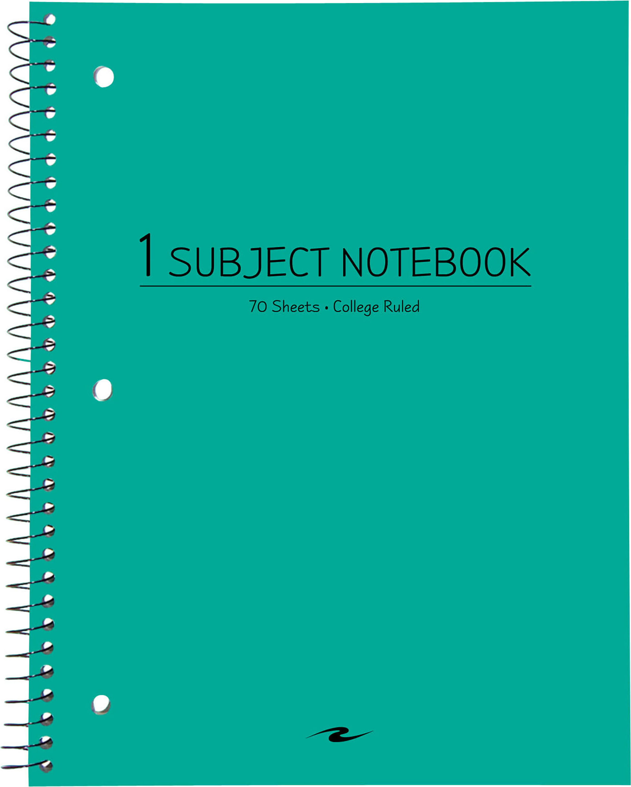 NOTEBOOK 10.5x8 70SH 1 SUB TEAL