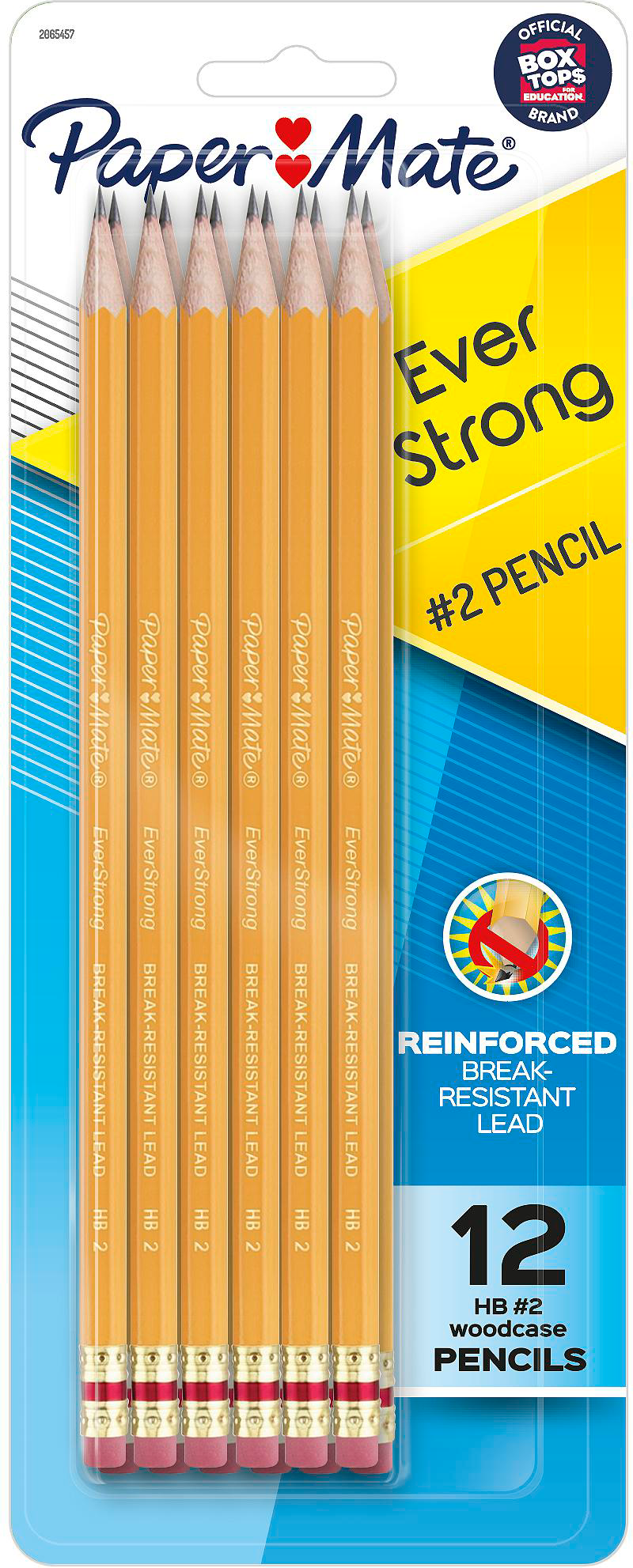 PENCIL WOOD CASE EVERSTRONG 12CT