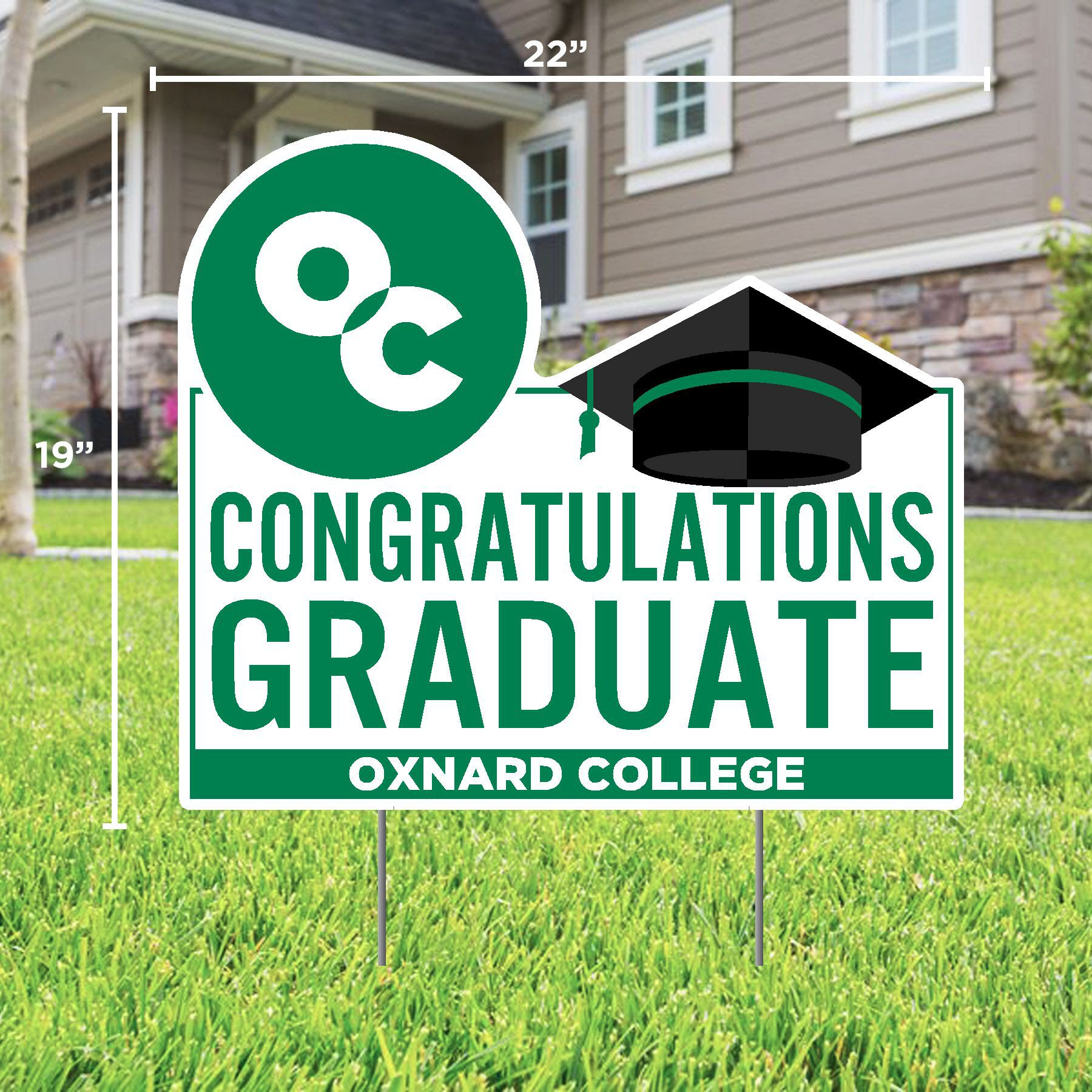 Grad Lawn Sign w/ Stakes