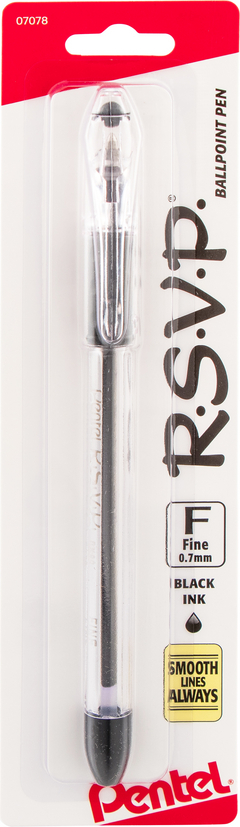PEN FINE BLK RSVP STICK