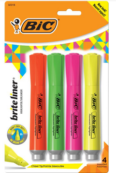 HILITER BRITELINER 4PK AST