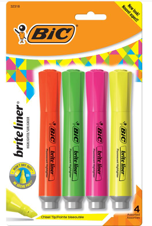 HILITER BRITELINER 4PK AST