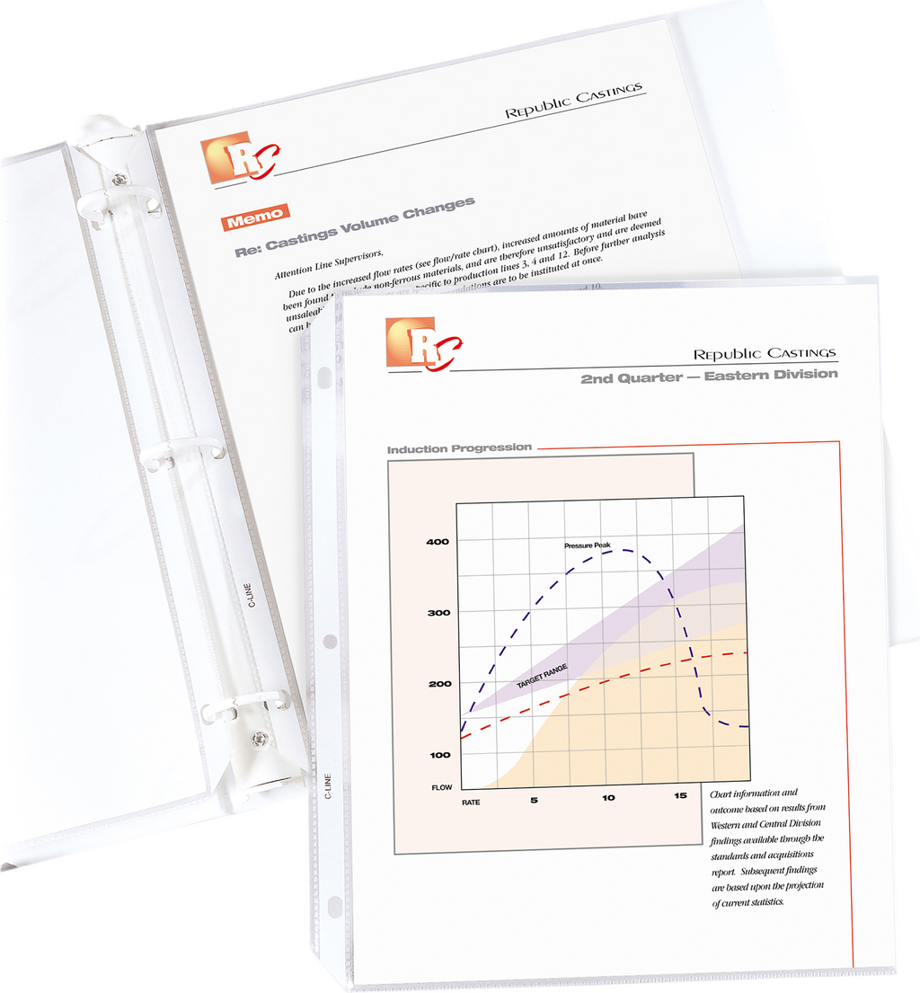 POLY SHEET PROTECTORS 10PK CLEAR